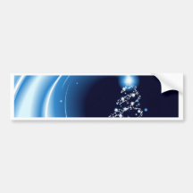 Modern style Christmas tree background Bumper Stickers