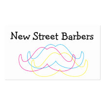 Modern style Moustache business card