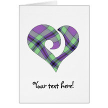 Modern Stylised Hooked Heart  07 Greeting Cards