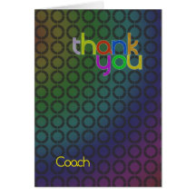 Modern Thank You Coach card