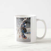 Modern Version of the Tale of Genji in Snow Scene Mugs