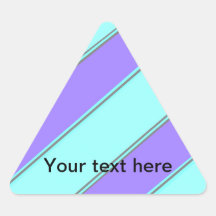 Modern violet blue diagonal stripes sticker