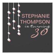 Modern Woman Birthday Party Invitation