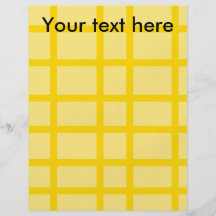 Modern yellow grid pattern personalised flyer