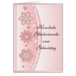 Modernes Design mit Blumen Cards