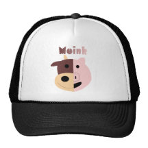 Moink: Cartoon cow and pig hat