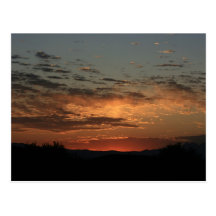 Mojave sunset post card