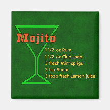 Mojito Fridge Magnets
