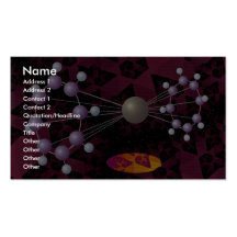 Molecular structure dimension business card