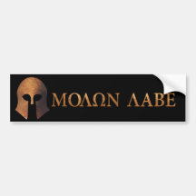 Molon Labe (Come and Get It) Bumper Sticker