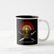Molon Labe Skull Mugs