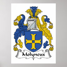 Molyneux Family Crest Posters