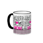 MOM is LOVE, Mother's Day, Mum's Birthday Mugs