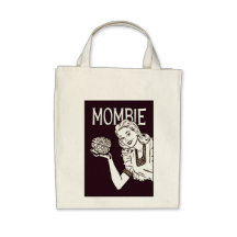Mombie Retro Zombie Canvas Bag
