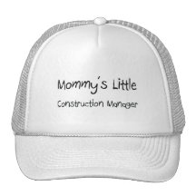 Mommys Little Construction Manager Hats