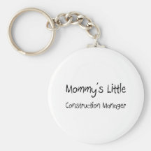 Mommys Little Construction Manager Keychains