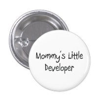 Mommys Little Developer Pinback Buttons