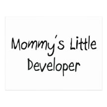 Mommys Little Developer Post Card