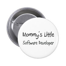 Mommys Little Software Developer Pinback Buttons