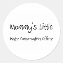 Mommys Little Water Conservation Officer Sticker