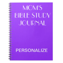 MOM'S BIBLE STUDY JOURNAL Purple Personalize