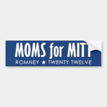Moms for Mitt - War on Women Bumper Sticker