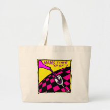 Moms Time Out Glass of Wine Bag