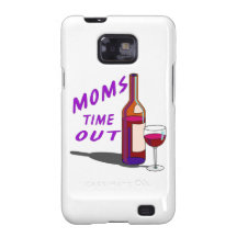 Moms Time Out Glass of Wine Galaxy S2 Cover