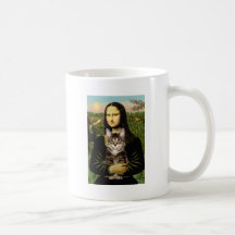 Mona Lisa - Brown Tabby Tiger cat Coffee Mug