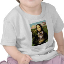 Mona Lisa - Brown Tabby Tiger cat Tee Shirts