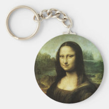 Mona Lisa by Leonardo da Vinci Vintage Renaissance Keychains