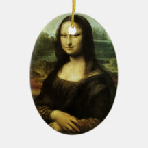 Mona Lisa by Leonardo da Vinci Vintage Renaissance Ornament