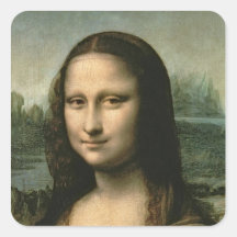 Mona Lisa, c.1503-6 Square Stickers