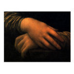 Mona Lisa - hands postcards