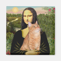 Mona Lisa - Orange Tabby SH 46 Magnet