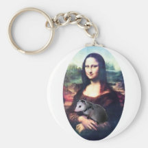 Mona Lisa Possum Key Chains