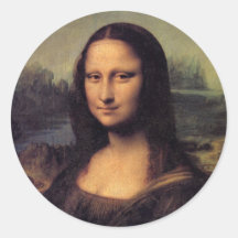 Mona Lisa Round Sticker