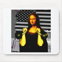 Mona Lisa with KettleBells Mousepads