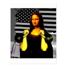 Mona Lisa with KettleBells Post Cards