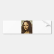 Mona Lisa's Face by Leonardo da Vinci c. 1505-1513 Bumper Sticker
