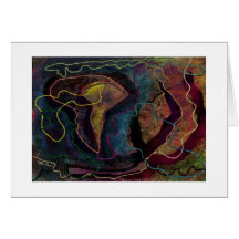 Mona Lisa's Smile - Digital Art Greeting Card