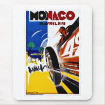 Monaco 1931 Grand Prix - Vintage Race Poster Mousepads