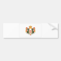 Monaco Flag Bumper Sticker