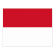 Monaco Flag Postcard postcards