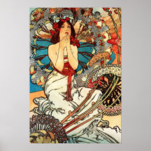 Monaco Monte Carlo Alphonse Mucha Print