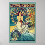 Monaco Monte-Carlo (Teal) Poster