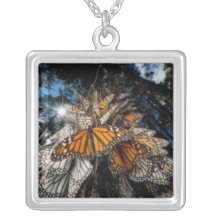 Monarch Butterflies in Migration Necklace