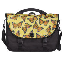 MONARCH BUTTERFLIES LAPTOP COMMUTER BAG