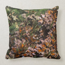 Monarch Butterflies Throw Pillows