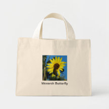 Monarch Butterfly Canvas Bag